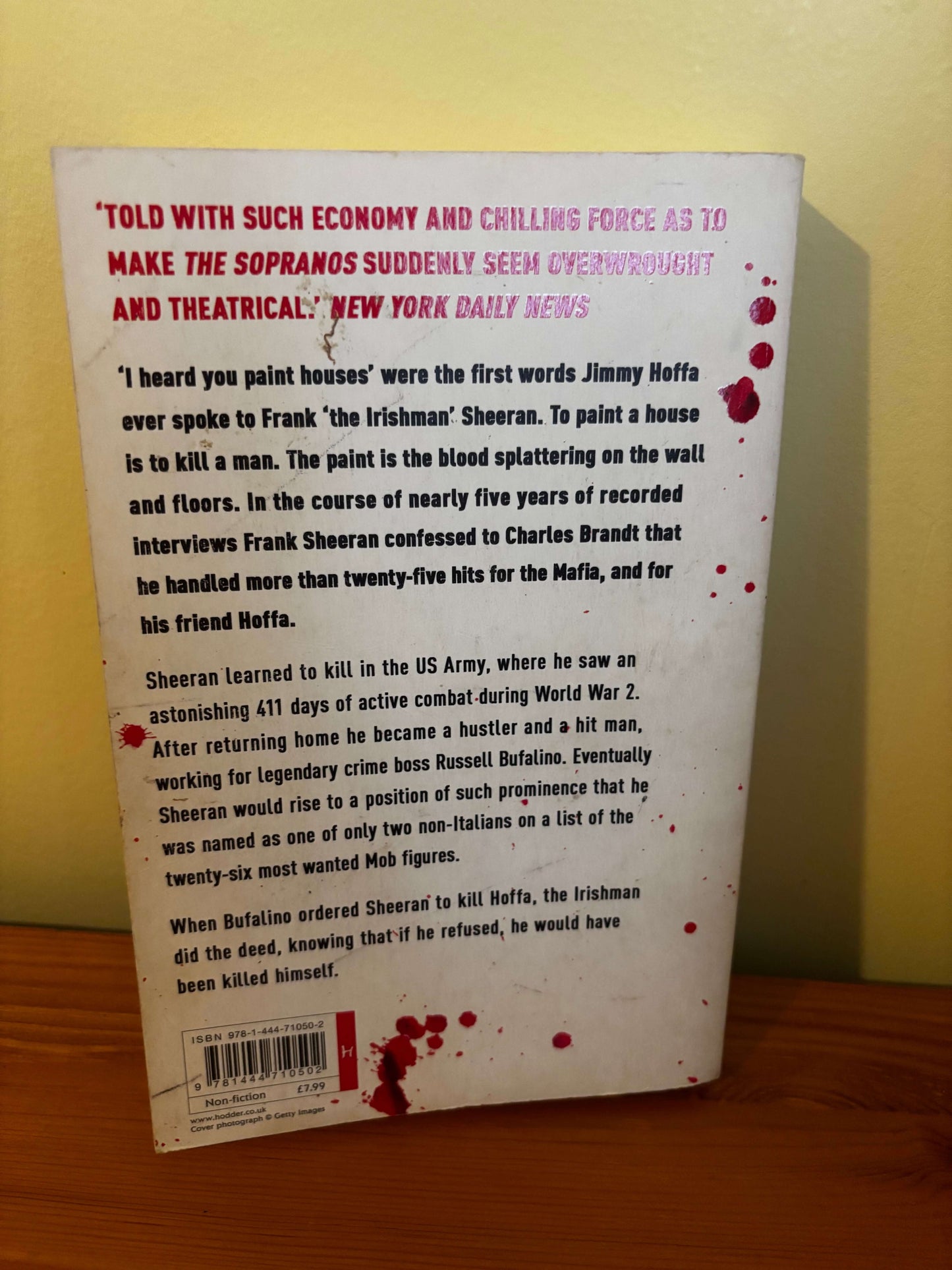 I Heard You Paint Houses Now Filmed as The Irishman