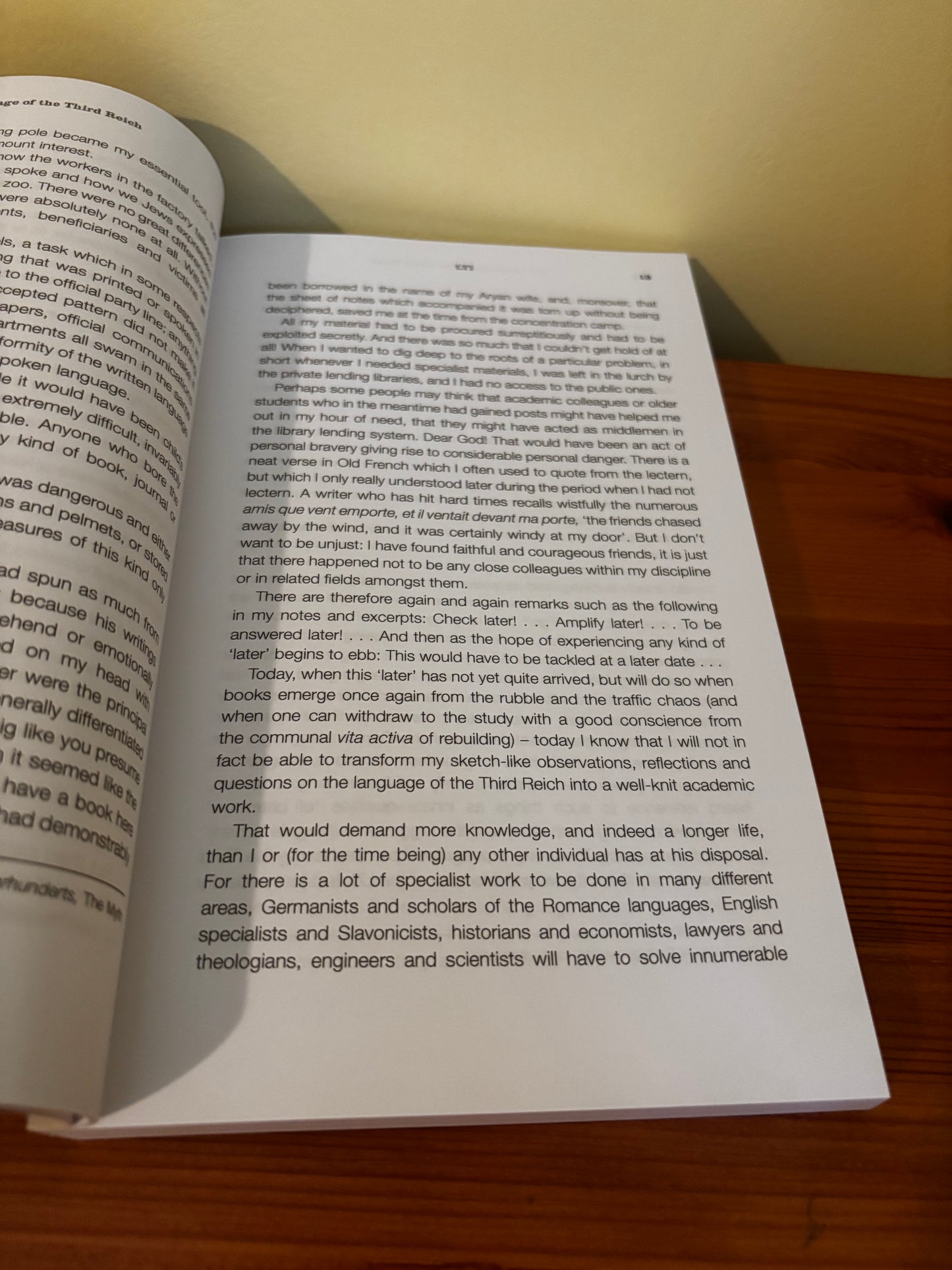 Pages from the Language of the Third Reich LTI Lingua Tertii Imperii, revealing insights by Victor Klemperer.