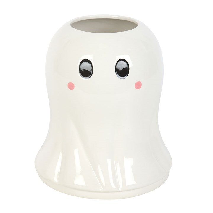 Sweet Ghost Flower Vase offers charming design for autumn blooms, perfect as a cute Halloween centrepiece.