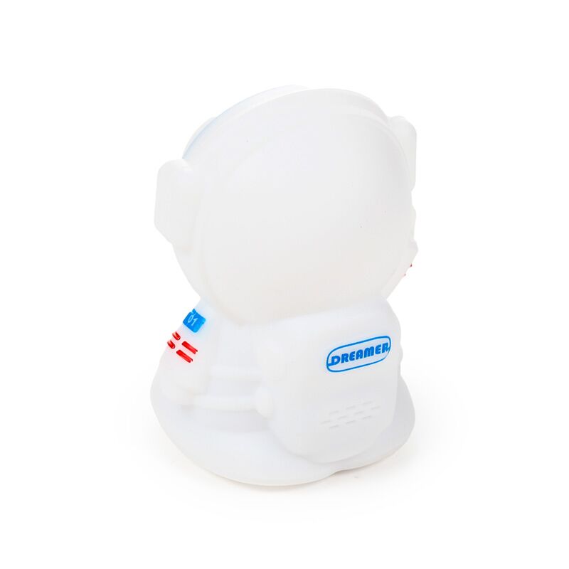 Colour Change Sleep Lamp Night Light Space Cadets Astronaut figure in white silicone/ABS, USB-C rechargeable.