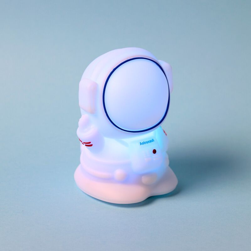 Space Cadets Astronaut colour-change sleep lamp, rechargeable USB-C night light.