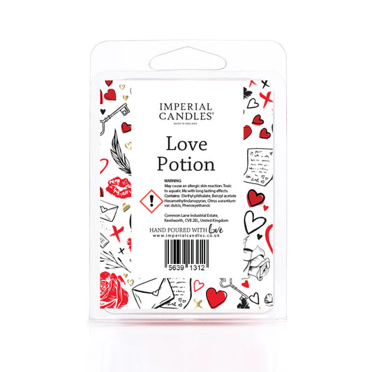 Love Potion - Imperial Candle Wax Melts with cherry and marzipan fragrance by Imperial Candles in decorative packaging