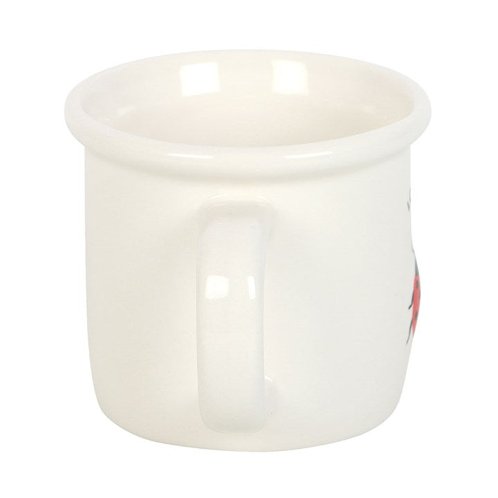 Charming Love Bug Mug with 3D Ladybird, perfect for sipping hot drinks or gifting to a loved one. Handwash only.