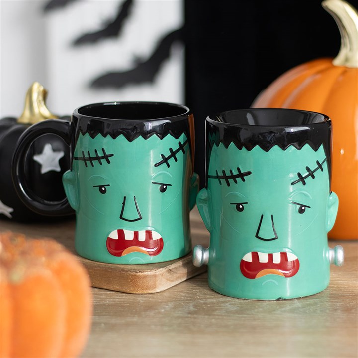 Spooky Frank Monster Oil Burner and Wax Warmer adds a haunting glow, perfect for Halloween decor and delightful scents.
