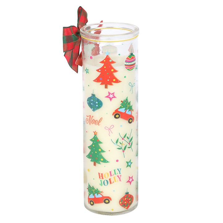 Brighten your holidays with the Nostalgic Christmas Print Christmas Pudding Scented Tube Candle, perfect for festive decor.