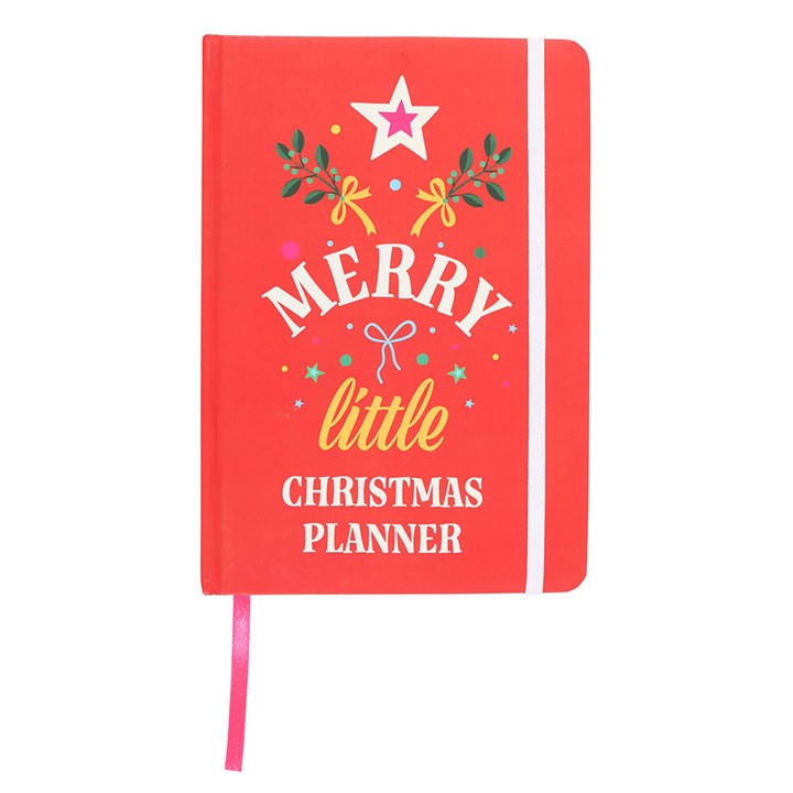 Merry Little Christmas Planner in vibrant red, designed for organised festive planning and stress-free celebrations.