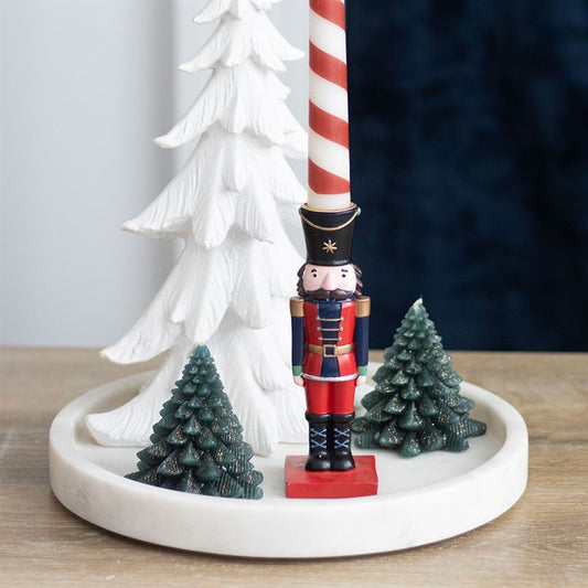 Nutcracker Taper Candle Holder adds festive charm to your décor, perfect for tables or mantelpieces this Christmas.