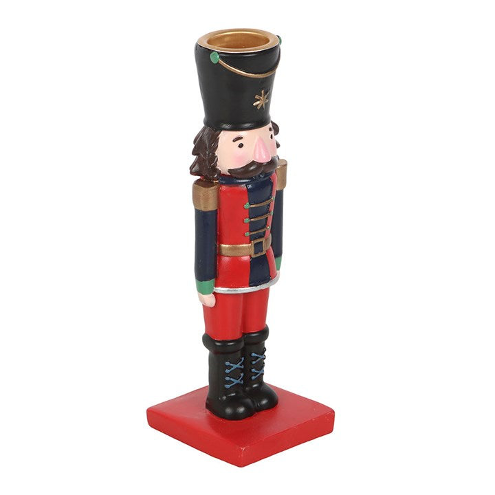 Nutcracker Taper Candle Holder adds festive charm to your home, perfect for dining tables or mantelpieces this Christmas.