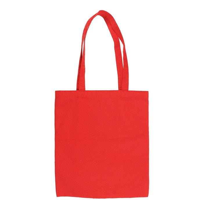 Nutcracker Print Polycotton Tote Bag, perfect for festive shopping with a charming nutcracker design in vibrant red.