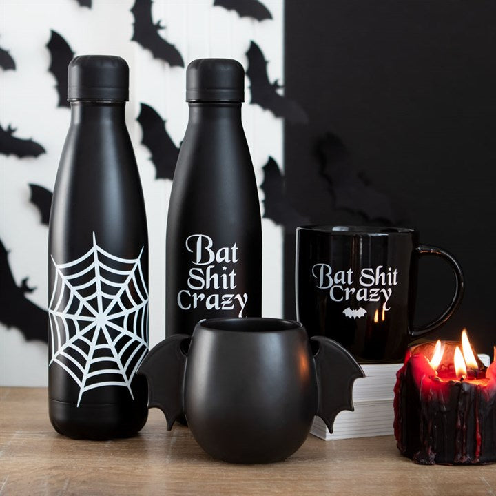 Funny Bat Shit Crazy Mug perfect for your morning brew, ensuring peace until you've had your caffeine fix.