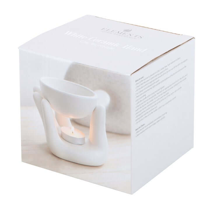 White Hand Ceramic Wax & Oil Burner