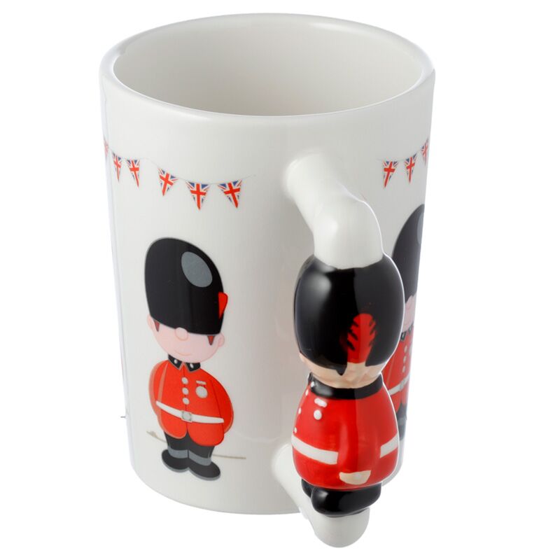 London Icons Guardsman Shaped Handle Mug Unique Design