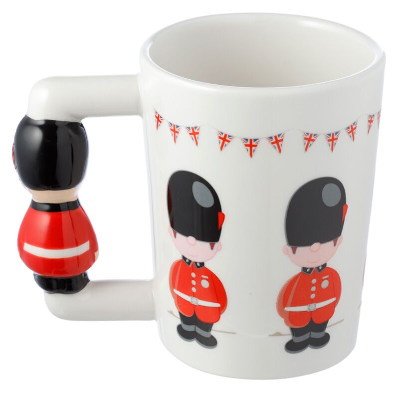 London Icons Guardsman Shaped Handle Mug Unique Design
