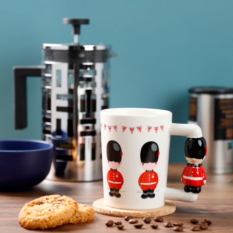 London Icons Guardsman Shaped Handle Mug Unique Design