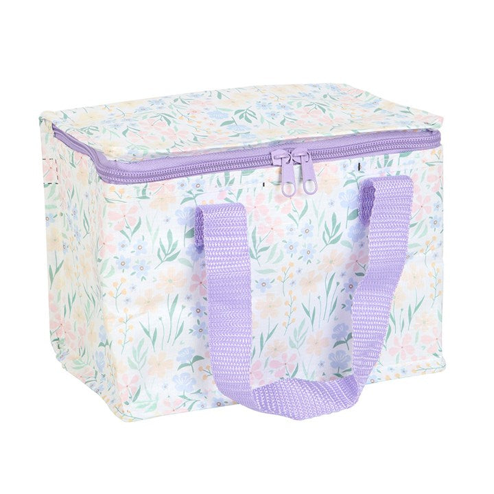 Stylish Ditsy Floral Lunch Bag with insulated design, perfect for spring outings or as a thoughtful gift.