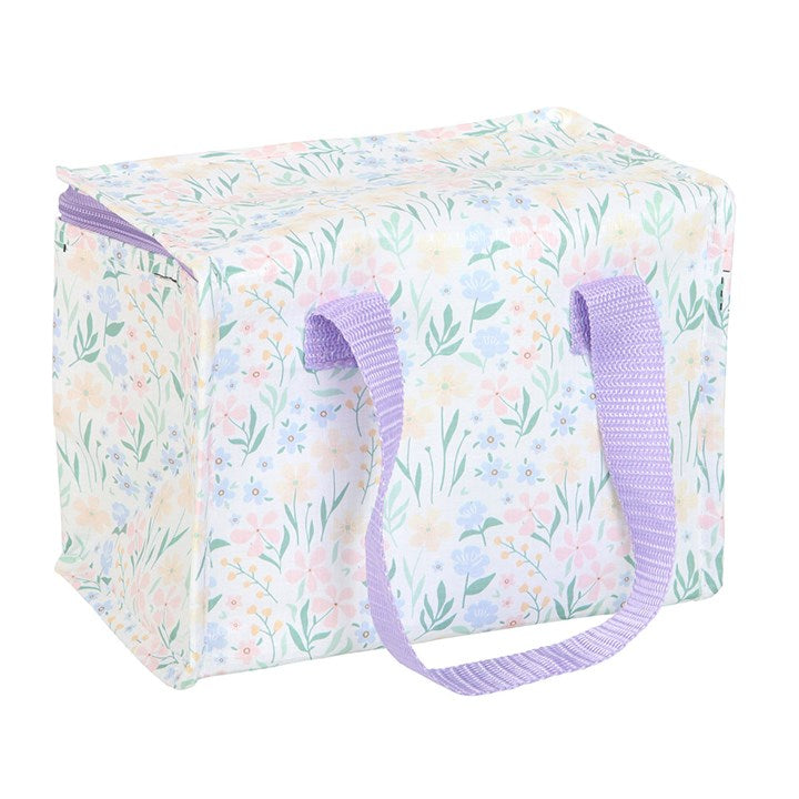 Charming Ditsy Floral Lunch Bag with a lovely garden design, perfect for spring and everyday use.