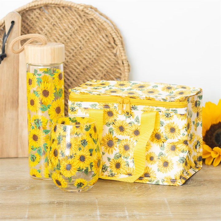 Brighten your lunch with the Sunflower Print Lunch Bag, perfect for school, work, or picnics. Eco-friendly design.