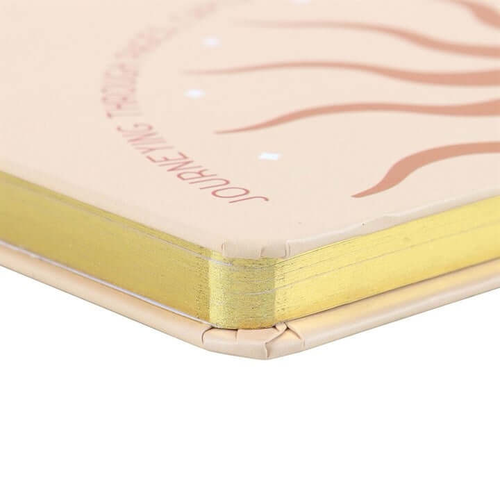 Elegant Sun A5 Notebook with a contemporary sun design, perfect for capturing thoughts and dreams.
