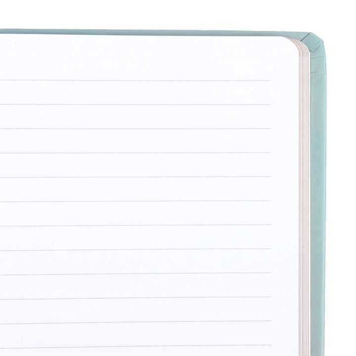 The Star Vintage Tarot A5 Notebook with vintage tarot card cover and gold-edged pages for journaling.