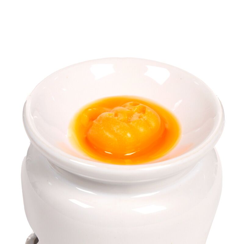 Toffee apple scented wax melt in orange, from Handmade Wax Melt Set of 5 - Spooky