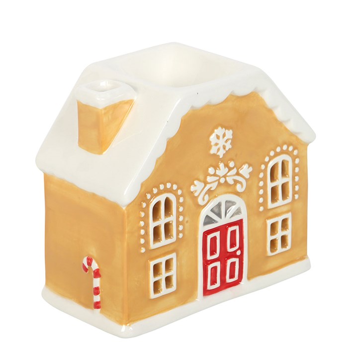 Cosy up your home with the Candy Cane Gingerbread House Oil Burner and Wax Warmer, perfect for festive scents.