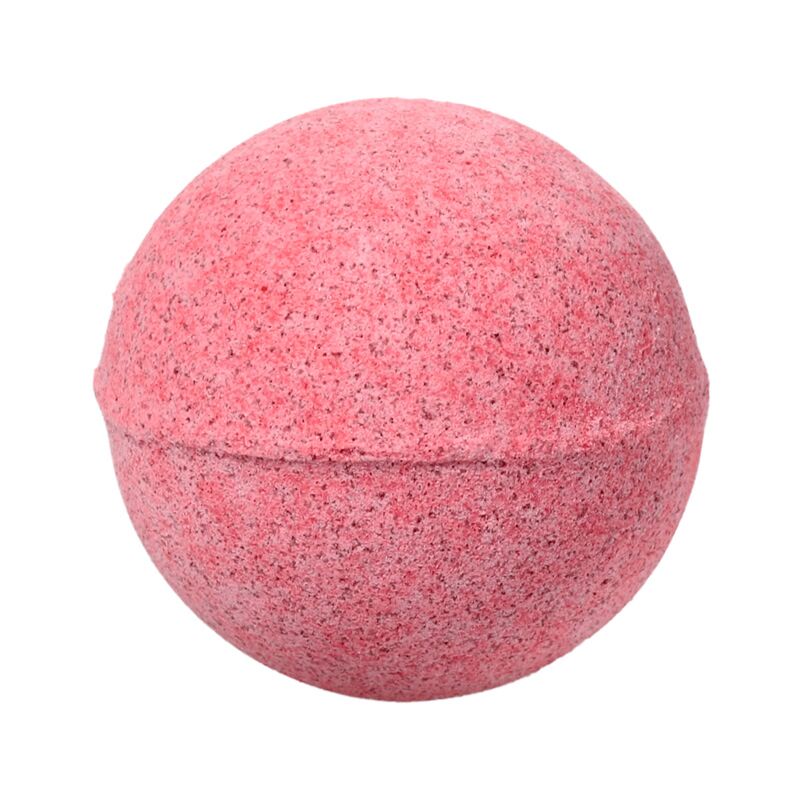 Pink spherical bath bomb from Handmade Bath Bomb Set of 3 – Christmas Gonk.