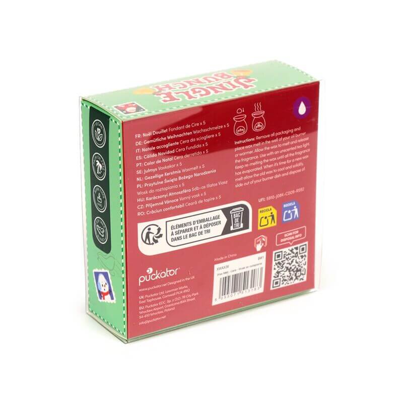 Box packaging for Handmade Wax Melt Set of 5: Cosy Christmas Jingle Bunch
