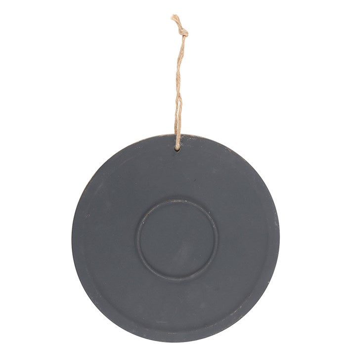Bronze Wheel of the Year Hanging Terracotta Plaque with engraved design, perfect for spiritual spaces and sabbats.