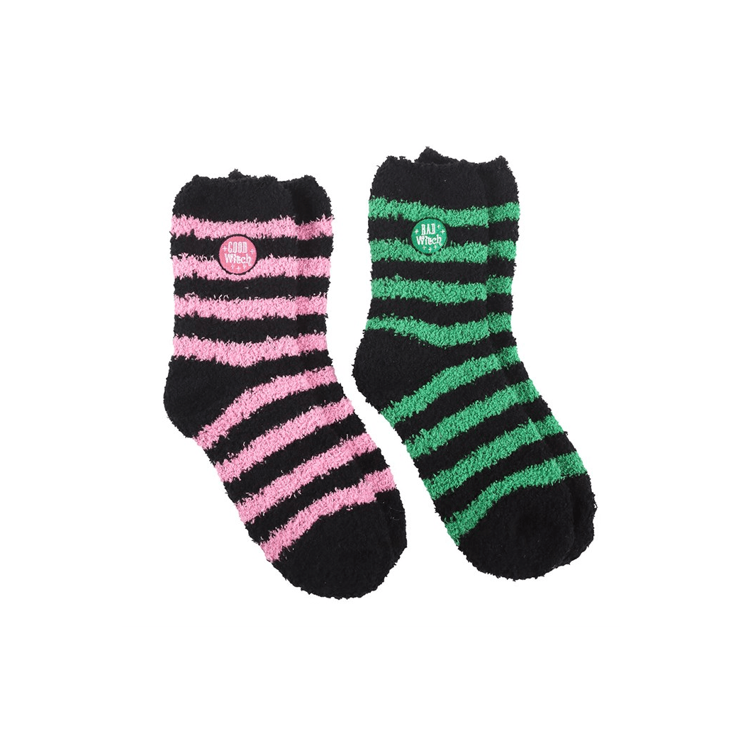 Good Witch & Bad Witch Fluffy Socks Set of 2 Pairs
