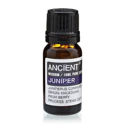Juniper Berry Essential Oil 10ml Pure Steam Distilled, essential oil bottle from Macedonia for aromatherapy and skincare.