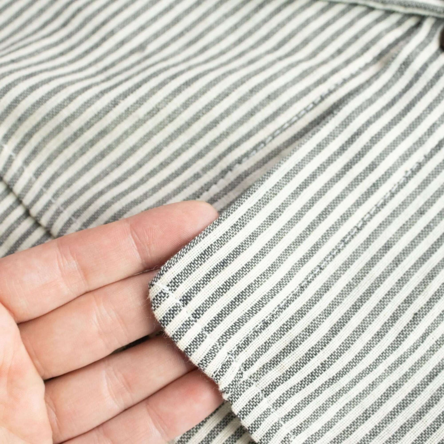 Nomad Sari Grandad Shirt Grey Stone Medium