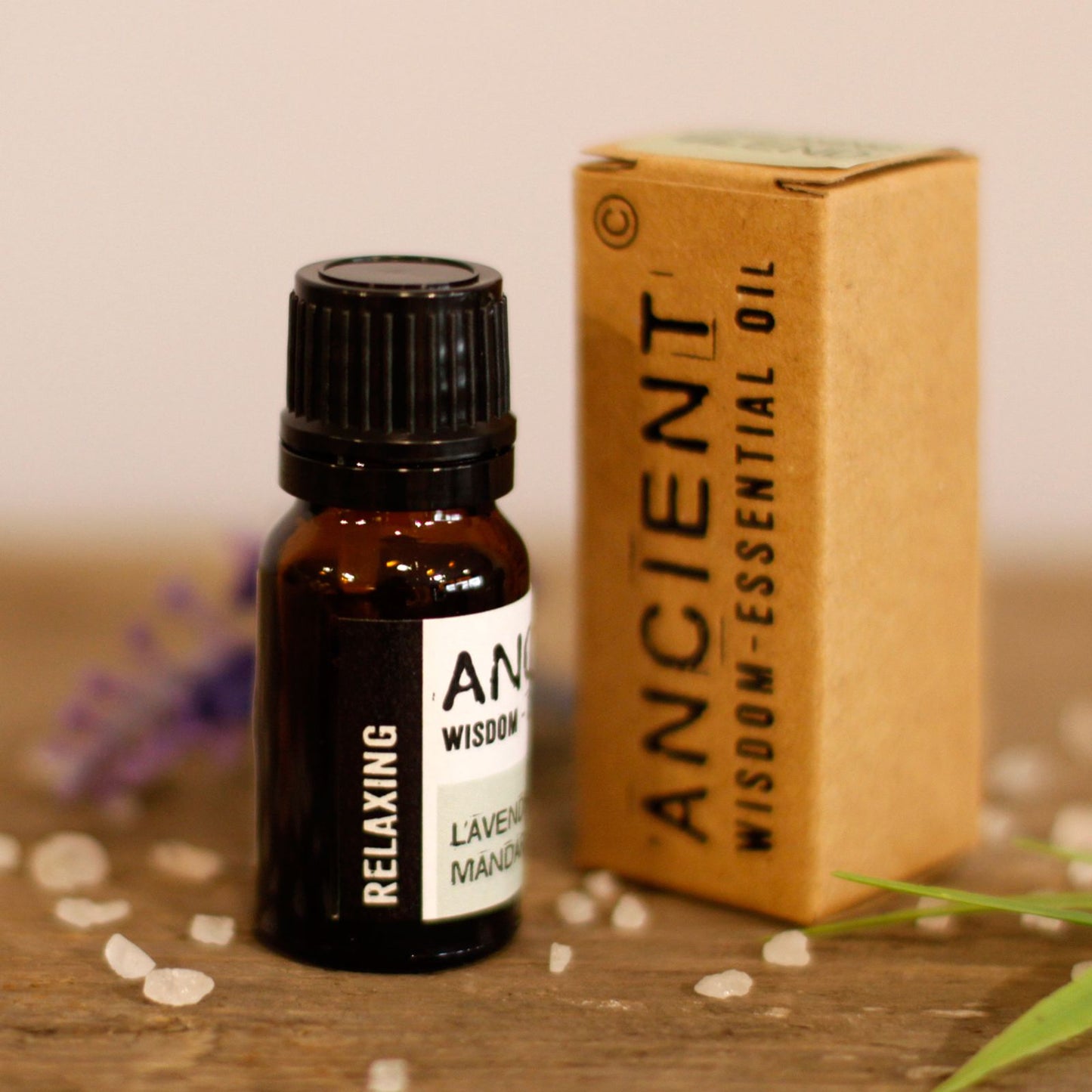 Tree of Life Necklace Gift Set with amber relaxing essential oil bottle and Ancient branded kraft box
