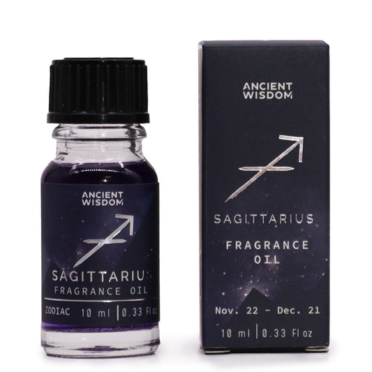 Zodiac Fragrance Oil 10ml - SAGITTARIUS by Ancient Wisdom, a captivating blend for celestial adventure.