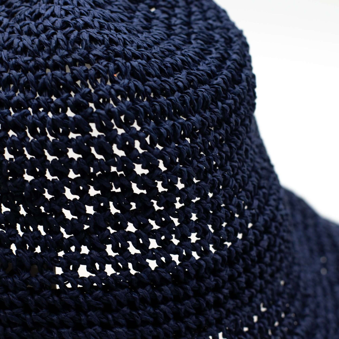 Nomad Sari Floppy Straw Sun Hat Navy Blue