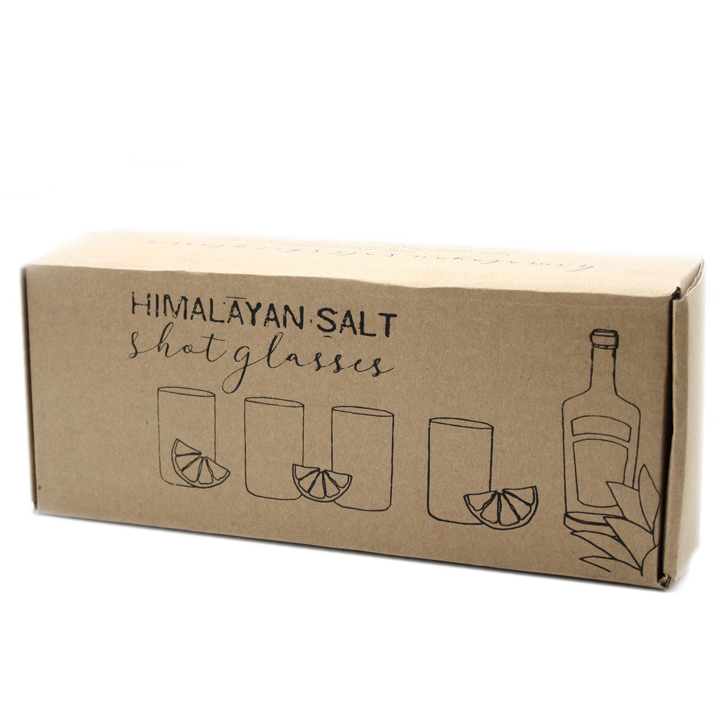 Set of 4 Himalayan Salt Shot Glasses with Wood Serving Stand – Himalayan Salt Gift Set