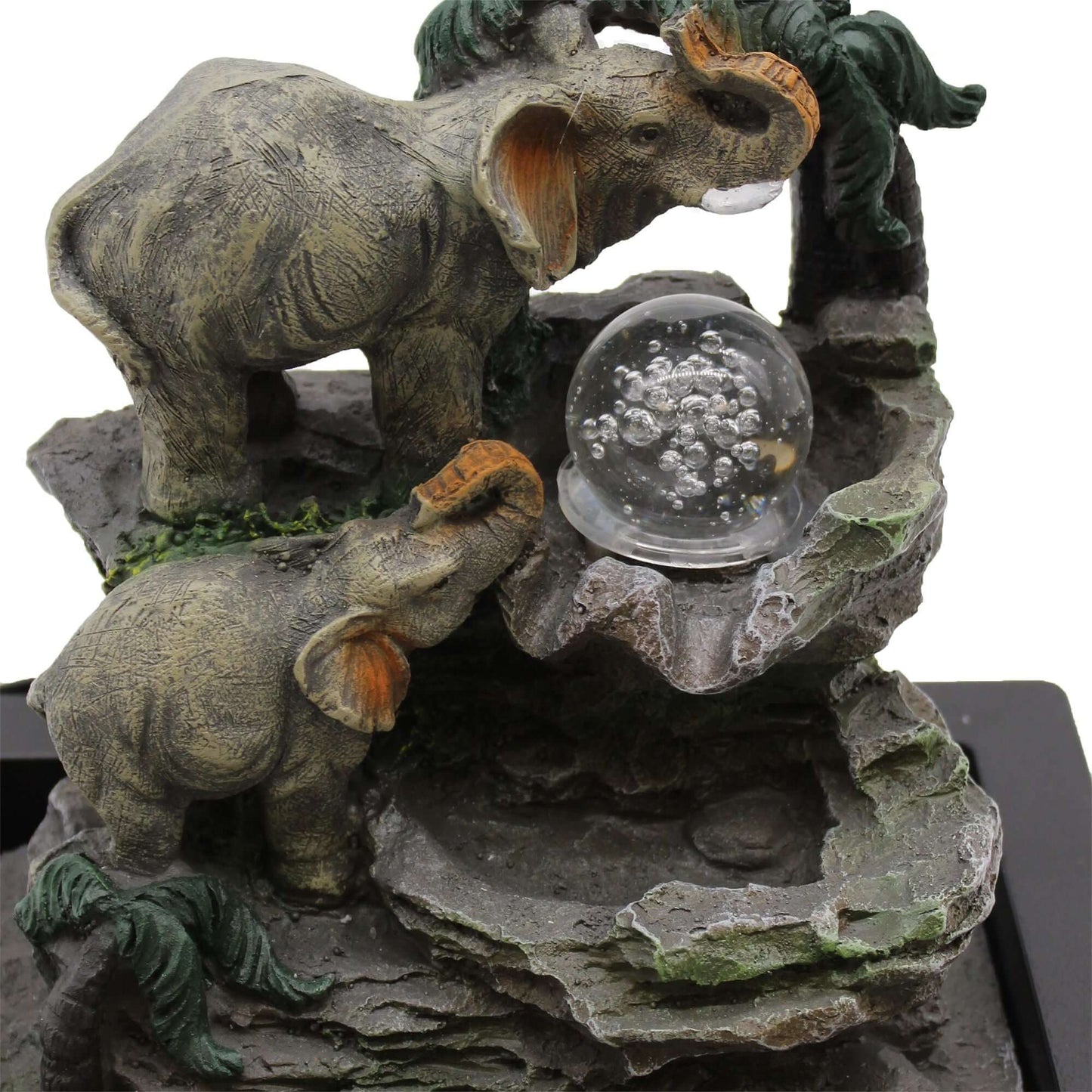 Tabletop Water Feature Elephant Family Indoor Fountain