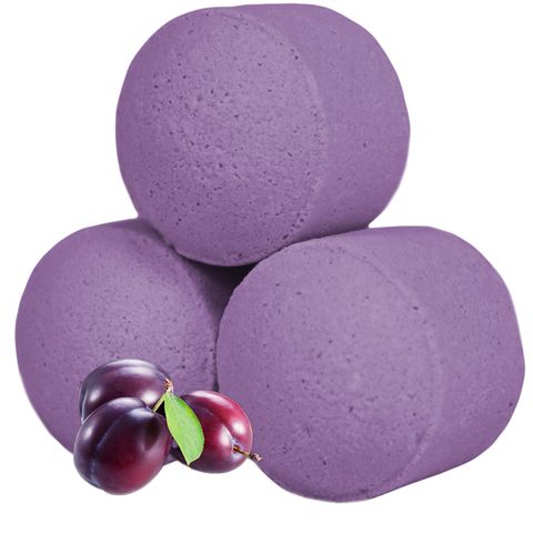 Relax with the 1.3Kg Box of Chill Pills (Mini Bath Bombs) - Frosted Sugar Plum, bursting with sweet, whimsical aroma.