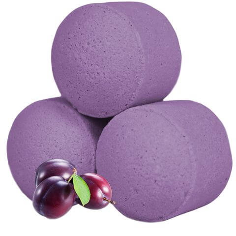 Relax with the 1.3Kg Box of Chill Pills (Mini Bath Bombs) - Frosted Sugar Plum, bursting with sweet, whimsical aroma.