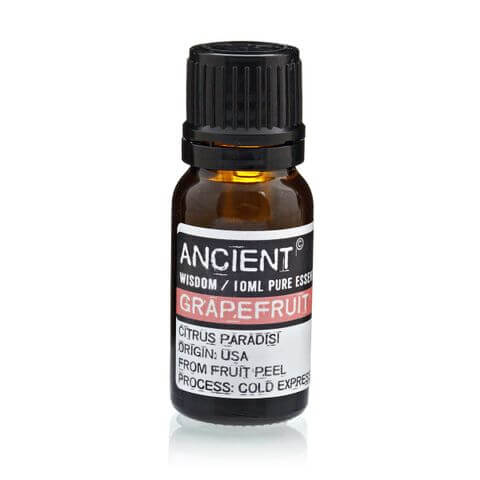 10 ml Grapefruit Essential Oil from Ancient, cold-pressed for health benefits and sourced from USA fruit peel.