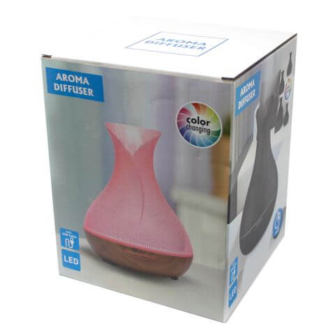 Palma Atomiser - Shell Effect - USB - Colour Change - Timer, elegantly packaged for a fragrant home experience.