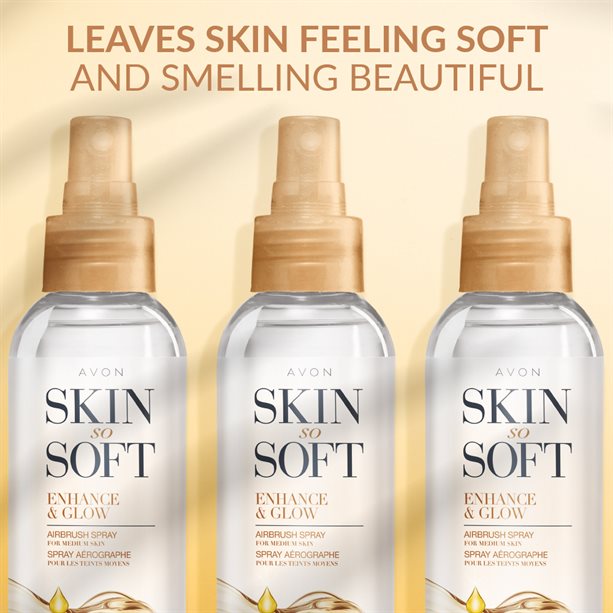 Skin So Soft Enhance & Glow Airbrush Spray 150ml Moisturiser