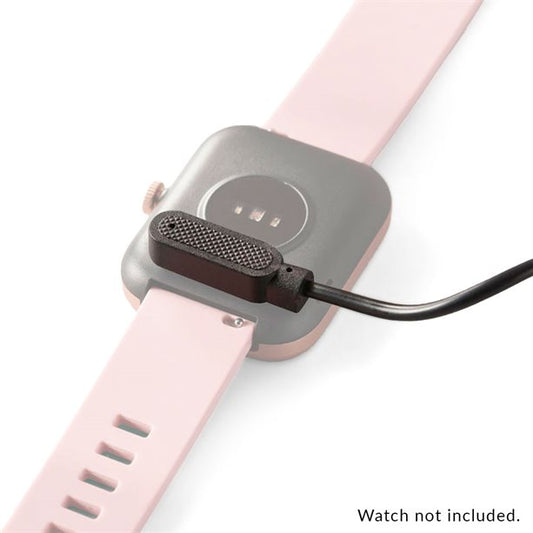 Magnetic Smart Watch Charger securely connects to your watch, ensuring easy charging and protection from bumps.