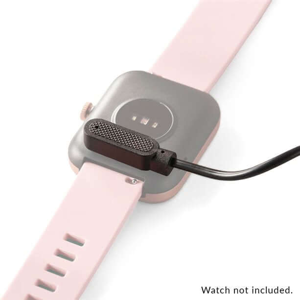 Magnetic Smart Watch Charger securely connects to your watch, ensuring easy charging and protection from bumps.