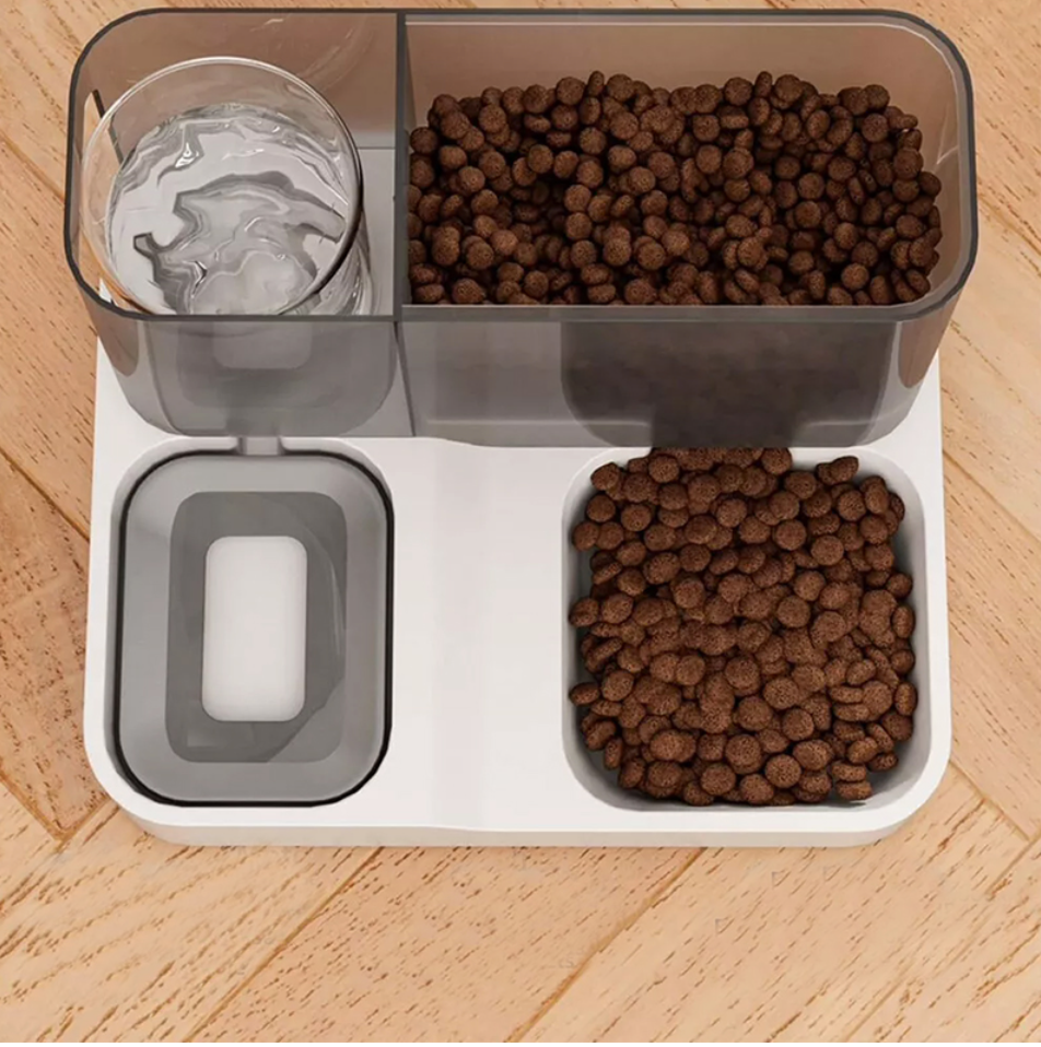 Automatic 2 in 1 Pet Feeder Food Water Dispenser Bowl for Pet Self, perfect for dogs and cats, ensures eco-friendly feeding.