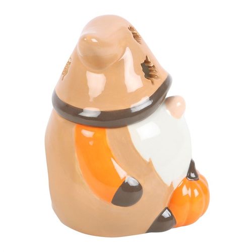 Autumn Gonk Oil Burner features warm orange and brown tones, perfect for seasonal decor and creating a cosy atmosphere.