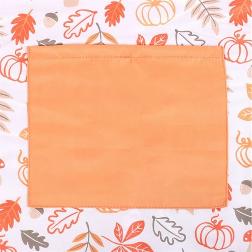 Autumn Leaves and Pumpkins Apron adorned with vibrant pumpkins and leaves, perfect for festive cooking at home.