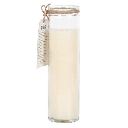 Robins Appear Cranberry Tube Candle features a serene robin illustration and comforting scent, perfect for meaningful gifts.