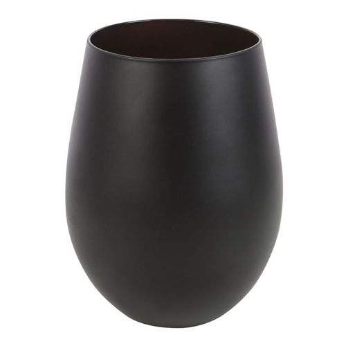 Celebrate with the stylish Til Death Do Us Party Stemless Wine Glass, featuring a playful skeleton design in black and gold.