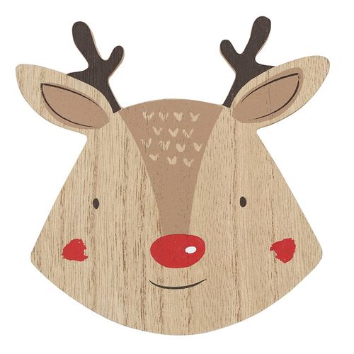 Delightful Set of 4 Reindeer Coasters to add holiday cheer to your home, perfect for festive gatherings and gifts.