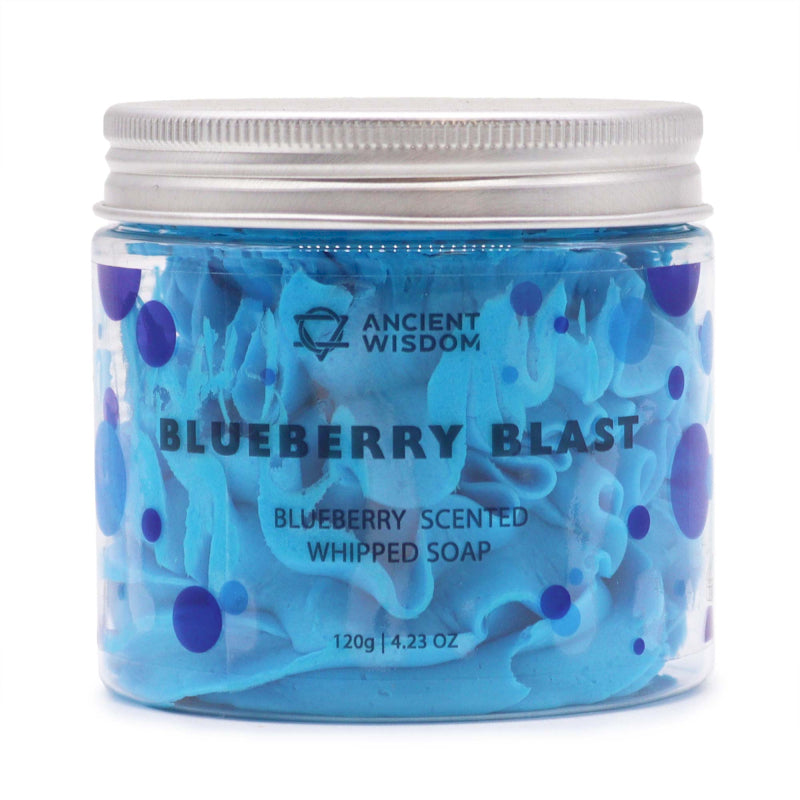 Fluffy Blueberry Blast Whipped Soap 120g, cruelty-free and vegan friendly – choose your fav for skin-loving luxury!